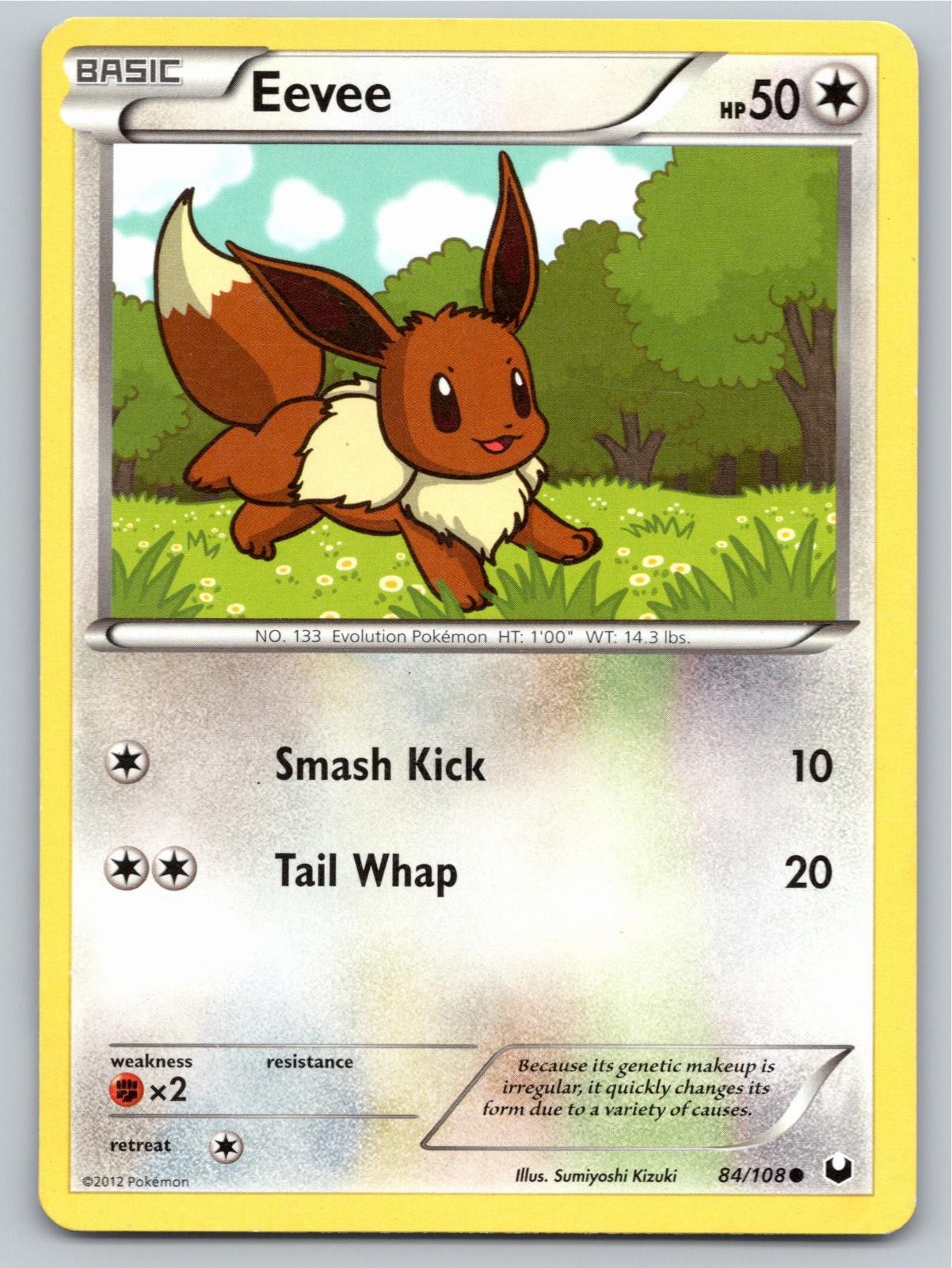 2012 POKEMON EEVEE DARK EXPLORERS 84/108 C MP A88164 FREE S&H