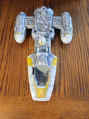 VTG 1999 Hasbro Star Wars Y-Wing Fighter Ship Vehicle Base Part Incomplete