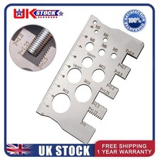 Thread Pitch Gauge Screw Measurement Ruler Tool For Bit Bolt Nut Screw Craft