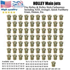 Holley Carb Carburetor GAS MAIN JETS KIT 40-110 1/4-32 YOU PICK ANY SIZE 8 PACK
