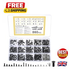 Flat Head M2 M2.5 M3 Screw Set - 860 Pcs Countersunk for Precision Applications
