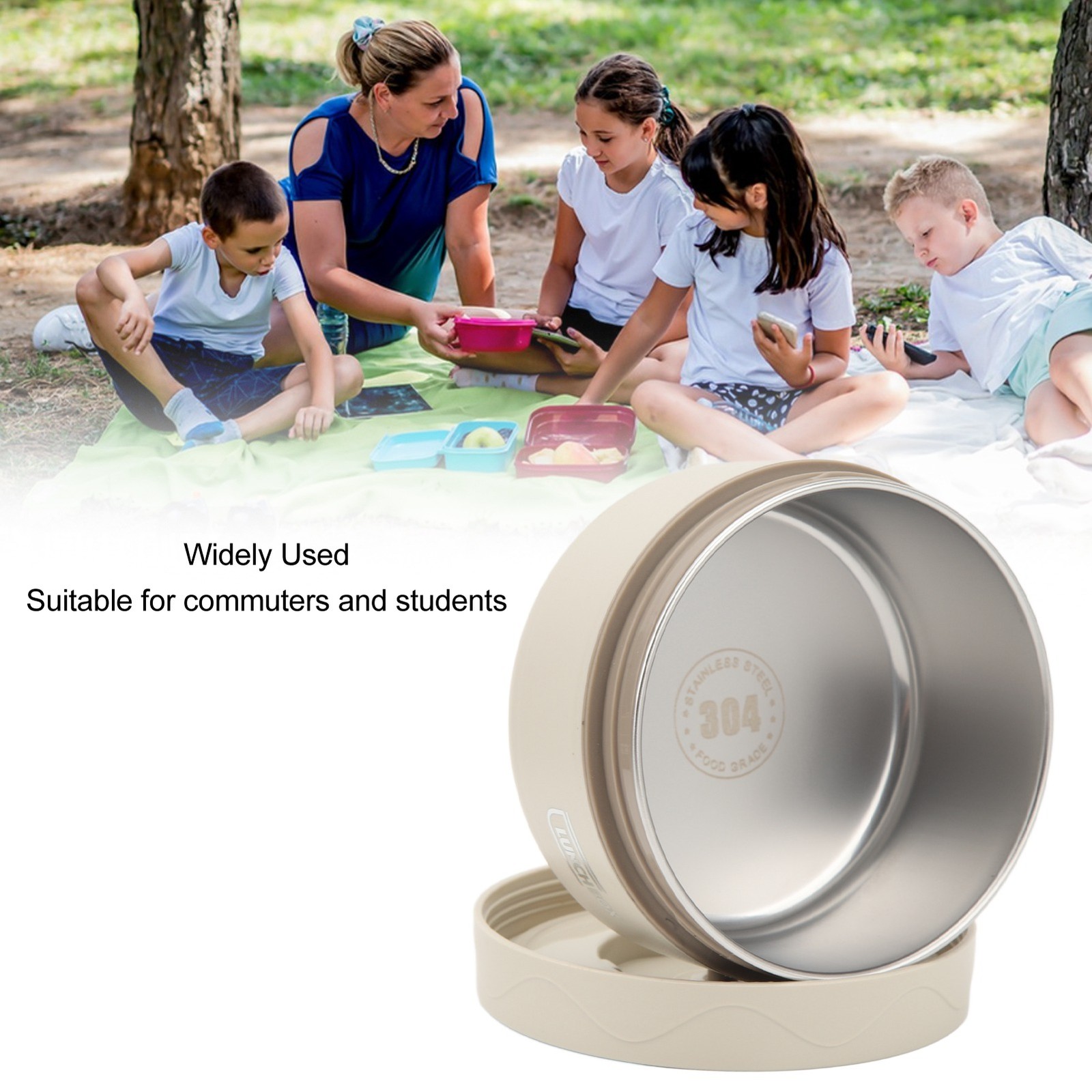 Portable Thermal Lunch Container Excellent Heat Preservation For Work School