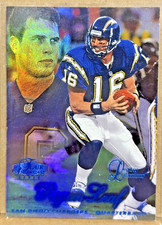 Ryan Leaf 1998 Flair Showcase Rookie Blue Foil Legacy Collection #90/100 SP RARE