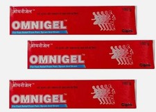 Omnigel Pain Relief Gel Pack of 3 100g Each Fast Relief Long Expiry
