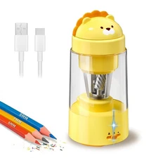 Zmol Fully Automatic Pencil Sharpener, Lion Sharpener for Yellow 