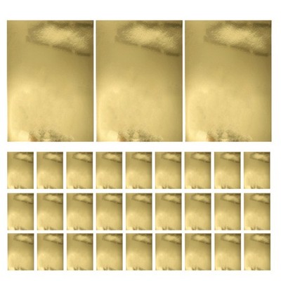 70 Pcs Goldmetallicpapier Bastelpapier DIY-Kartonpapier Scrapbook-Papier