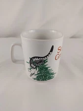 B. Kliban Cat Christmas Tree Mug Kiln Craft England “Season’s Greetings” Holiday
