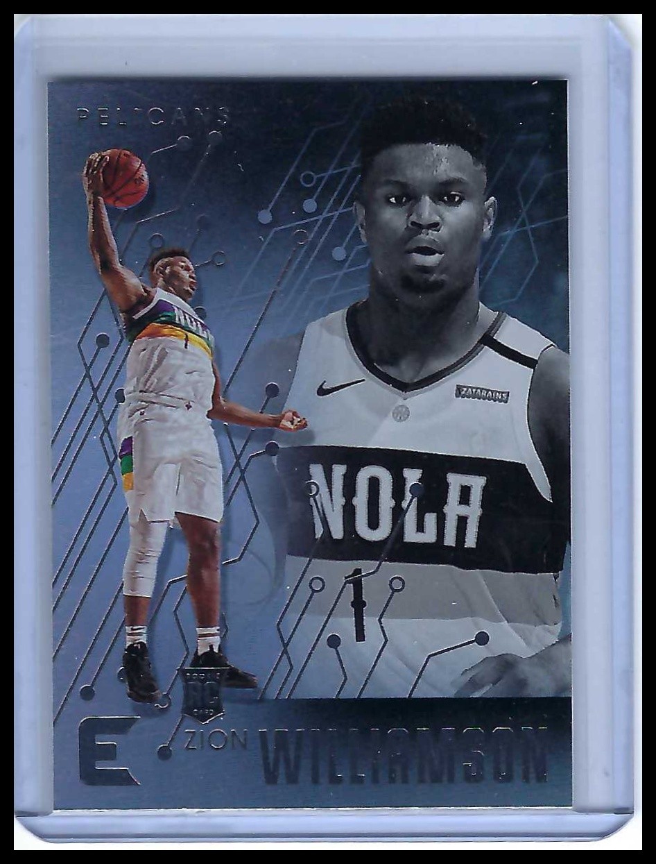 2019-20 Panini Chronicles Zion Williamson #210 Essentials Insert RC Rookie Card