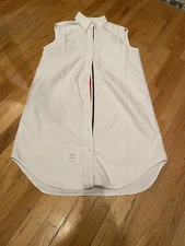 Thom Browne Sleeveless Shirt Dress Size 44