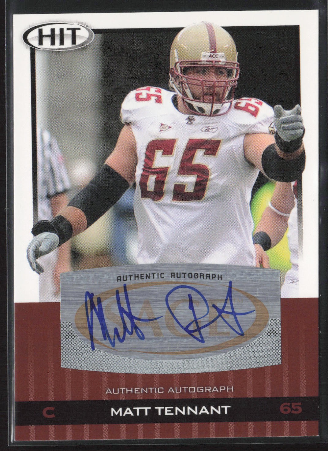 2010 SAGE HIT #A39 Matt Tennant Auto