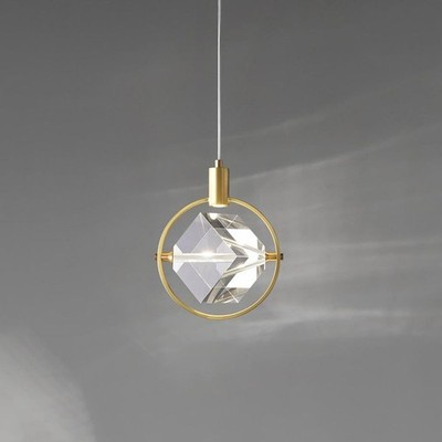 HEYAN Modern Crystal Pendant Light Gold Mini Chandelier Kitchen Island 9008A NEW