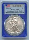 2023-W American Silver Eagle 1 OZ - PCGS SP69 Burnished