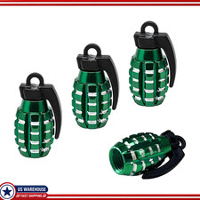 Tire Valve Stem Caps 4 Pcs Universal Personalized Rim Decoration Cocolor Green