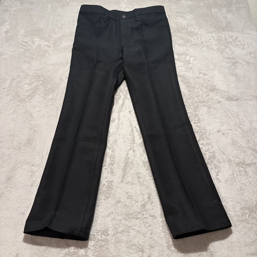 Wrangler Dress Jeans Mens 32x30 Black Stretch Regular Fit Wrinkle Resist Bootcut