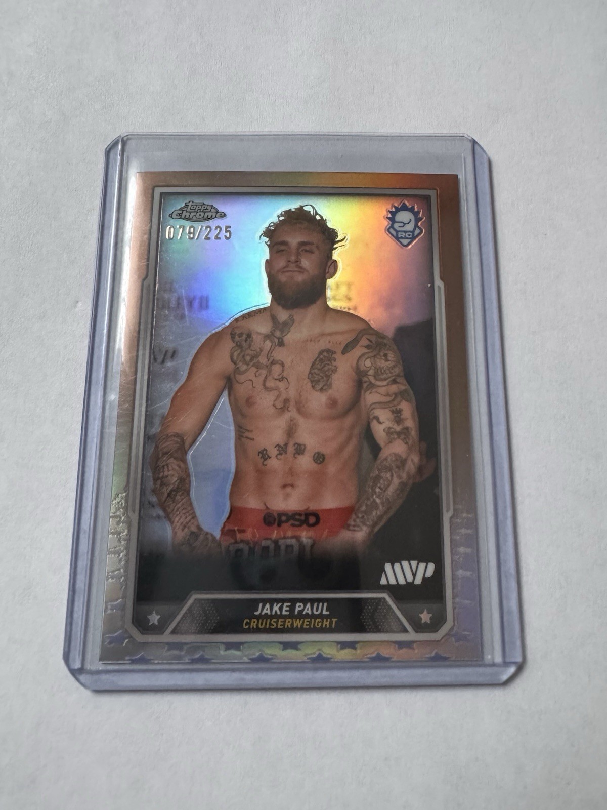 2024 Topps Chrome Boxing Jake Paul Bronze Refractor /225 Rookie #1