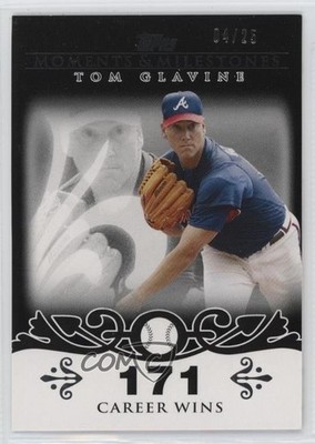 2008 Topps Moments & Milestones Black /25 Tom Glavine #137 HOF 0n8h