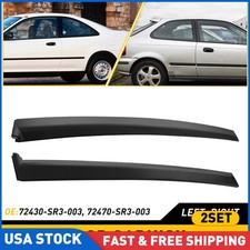 4pcs For 1992-1995 Honda Civic 2 3 Dr Lhrh Door Garnish Trim Pillar Sash Set Uk