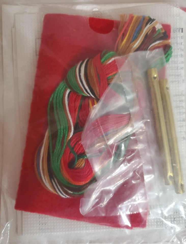 Dimensions Festive Moose chime plastic canvas kit yarn needlework kit-incomplete - Image 2 of 2