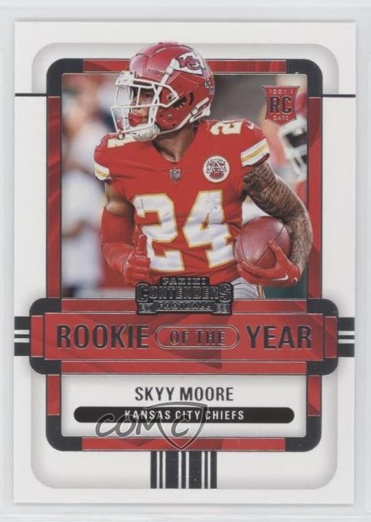 2022 Panini Contenders Rookie of the Year Contenders Skyy Moore #ROY-SMO 0xe0