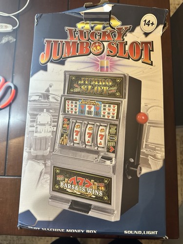 Lucky Sevens Jumbo Slot Machine Bank Replica  Casino save Money Large Jackpot 