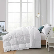 Light&All-Season Warmth White Goose Feather Down Comforter