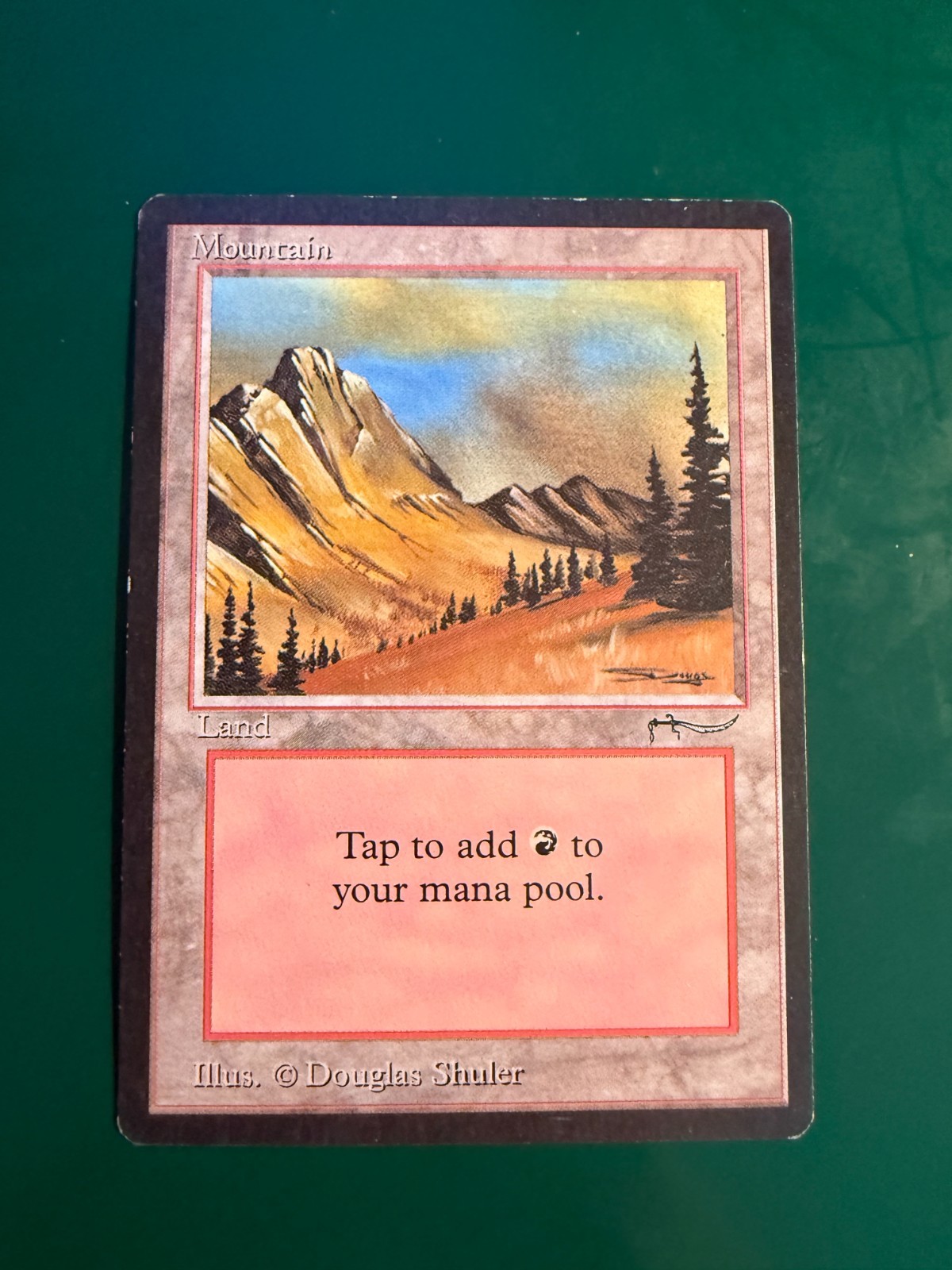 Magic The Gathering - MTG - Mountain Basic Land - Arabian Nights