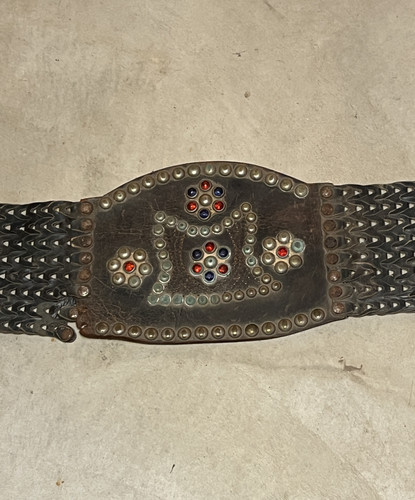 Indian Motorcycle Leather Kidney Belt 40s or 50s Vintage