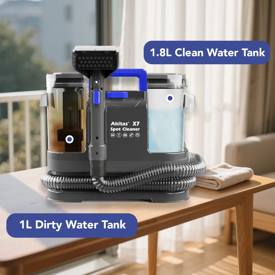 Akitas X7 450W Spot Cleaner Carpet Washer Removes Stain and Spill with Solution - image 4 of 4
