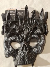 Demonic Crown Mask with horns, Halloween Scary Mask, Holidays, Spooky