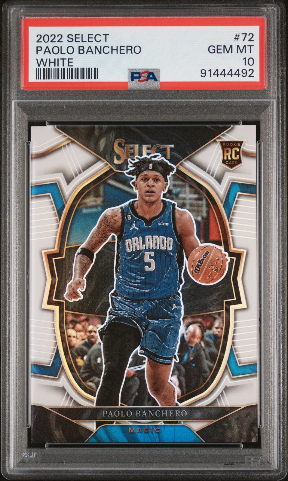 2022 Panini Select Paolo Banchero RC #24/149 PSA 10 Gem White Prizm Rookie #72