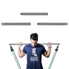 Resistance Band Bar, Body Workout, Portable Pilates Bar, Home Gym Training Eq...