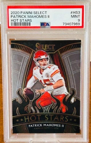 2020 Panini Select Patrick Mahomes II Hot Stars #HS3 PSA 9
