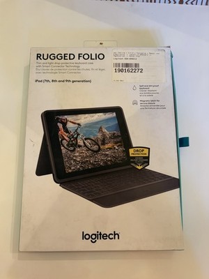 Logitech Rugged Folio iPad 7/8/9 gen Protective Keyboard Case Smart Connector #2