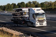 LKW Foto Iveco Stralis Plattformanhänger Türkei weiß CONVOI EXCEPTIONNEL #l2ca