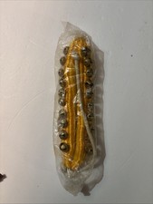 Art of Creation Ghungroo Kathak Dancing 40 Bells 2 Lines Anklet Pair Yellow pad