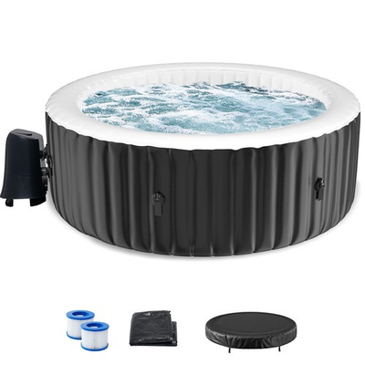 #ad #ad NAIZEA Hot Tub 4 Person Portable Blow Up Hot Tub Portable Spa 120 Bubble Jet $409.99