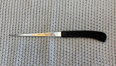 Vintage IDL Fillet Knife Stainless Steel Dual Edge Serrated Blade Blunt End 8 in