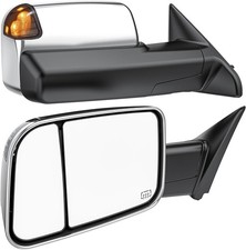 Set2 Power Heated Tow Mirrors For 2009-2018 Dodge Ram 1500 2010-2018 2500 3500