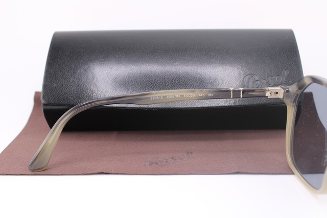NEW PERSOL P 3206-S 1065/R5 GREY HORN FADE SILVER AUTHENTIC