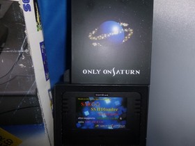 US Sega Saturn System Console in Box + Saroo Elite version SD loader 128GB READ