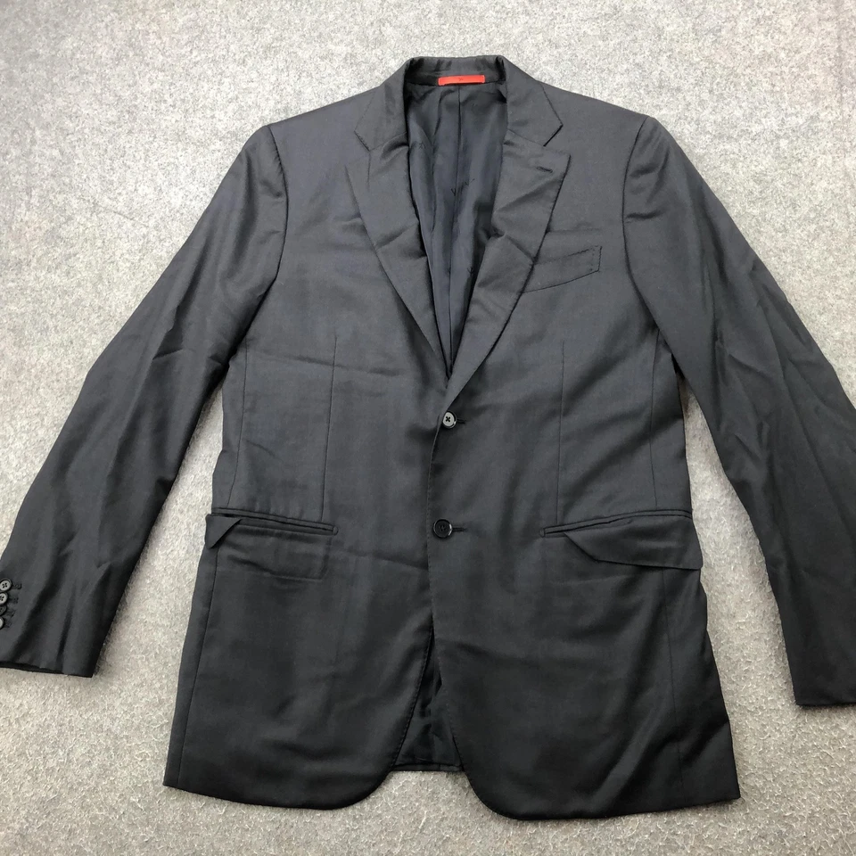 Blazer Isaia Napoli Para Hombre 52 EU 42L Carbón Aquaspider 160s Hecho en Italia Foto 2 de 4