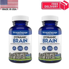 Dynamic Brain Supplement 60 Capsules  Memory Focus Clarity-Pack of 2