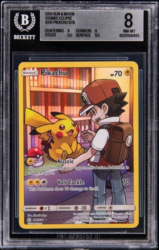 Pikachu graded BGS 8 for sale on eBay