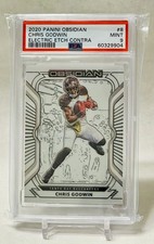 2020 PANINI OBSIDIAN #8 CHRIS GODWIN ELECTRIC ETCH CONTRA* CASE HIT*PSA 9-POP 1!