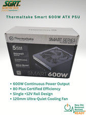 Thermaltake Smart 600W ATX PSU 80 Plus 20 4 Pin SATA PCIe New Sealed