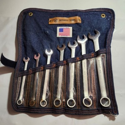 Wright Tool # 707 Wrightgrip 2.0 Combination Wrench Set 12 Pt 3/8'' to 3/4'' NEW