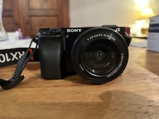 Sony Alpha a6000 24.3MP Black w/ 16-50mm Kit  Batteries VERY GOOD 12796 SHUTTER