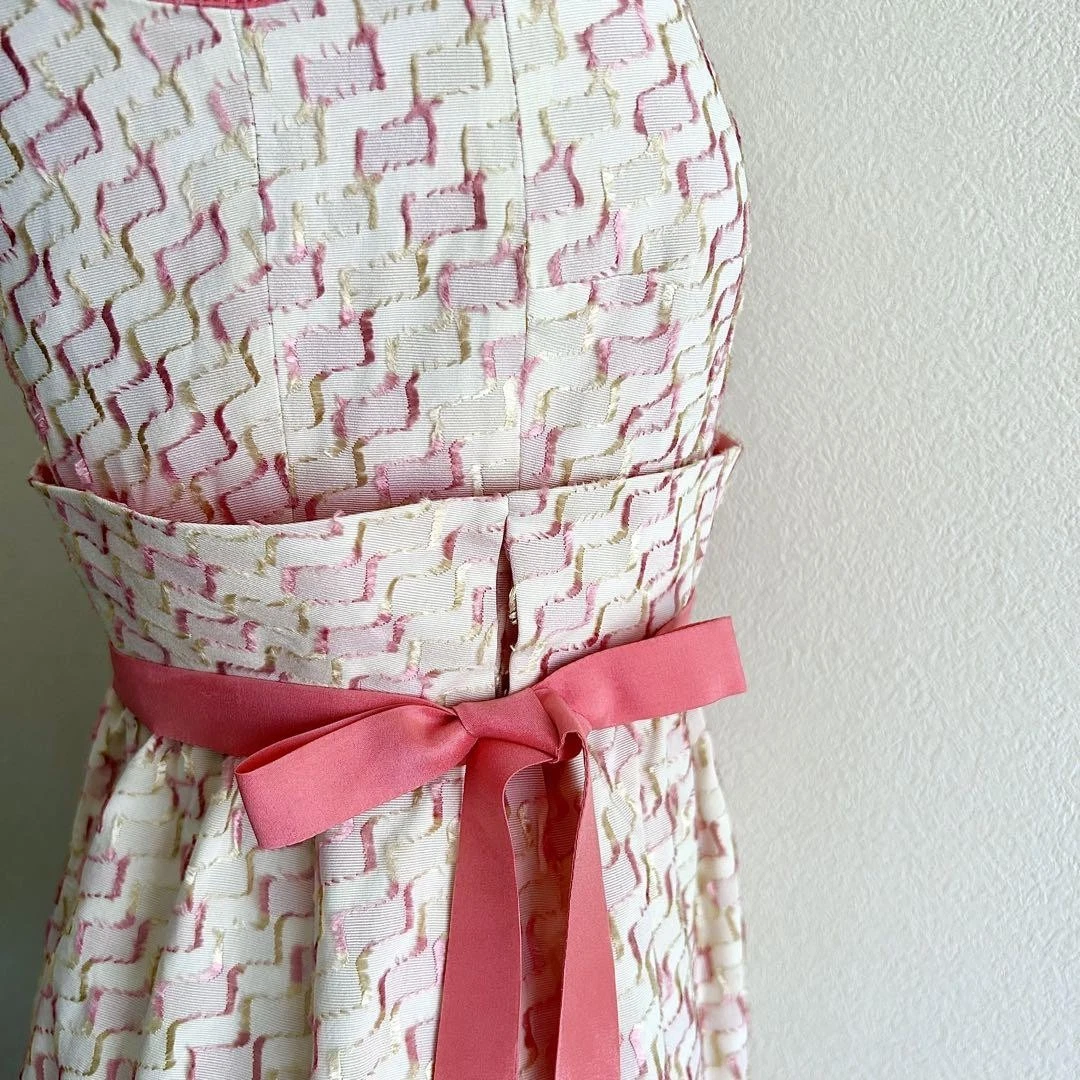 Abito RED VALENTINO occasione avorio nastro ricamato taglia 40