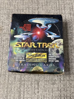 1993 SKYBOX STAR TREK MASTER SERIES BOX 36 PACKS (2 OPEN)