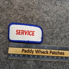 Vintage Service Patch Work Uniform Name Tag Mechanic Car Shop V8h